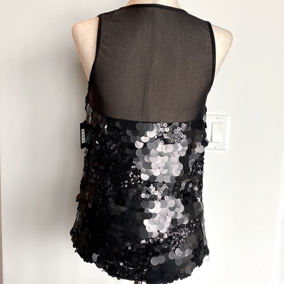 New Robert Rodriguez Sheer Sequins top and Paillettes in Silk - Picture 6 of 15
